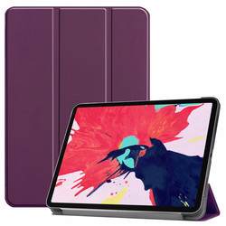 Apple iPad Air 10.9 2020 (4.Nesil) Zore Smart Cover Standlı 1-1 Kılıf Mor