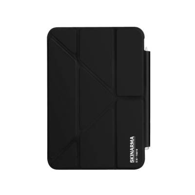 Apple iPad Air 10.9 2020 (4th Generation) Case SkinArma Transparent with Pen Holder and Stand Magnetic Taihi Sora Case Black