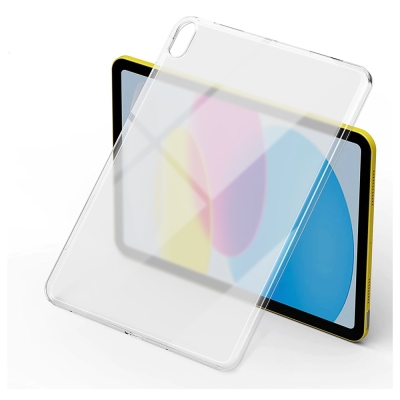 Apple iPad 10.9 2022 (10.Nesil) Kılıf Zore Tablet Süper Silikon Kapak Renksiz