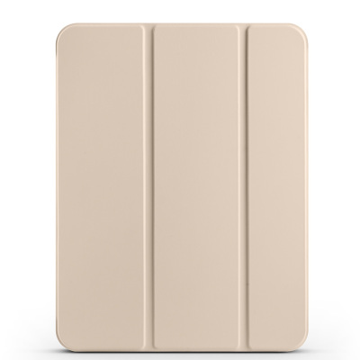 Apple iPad Air 10.9 2022 (10.Nesil) Zore Smart Cover Kalem Bölmeli Standlı 1-1 Kılıf Gold