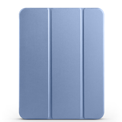 Apple iPad Air 10.9 2022 (10.Nesil) Zore Smart Cover Kalem Bölmeli Standlı 1-1 Kılıf Petrol Mavi