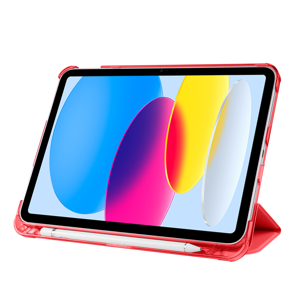 Apple iPad Air 10.9 2022 (10.Nesil) Zore Smart Cover Kalem Bölmeli Standlı 1-1 Kılıf - 33