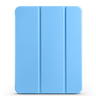 Apple iPad Air 10.9 2022 (10th Generation) Zore Smart Cover 1-1 Case with Pen Compartment Stand Blue