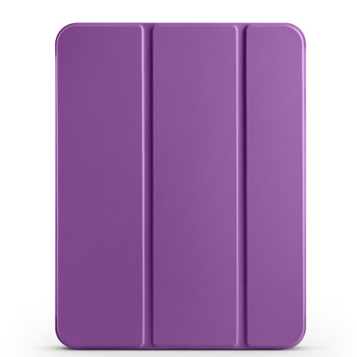 Apple iPad Air 10.9 2022 (10th Generation) Zore Smart Cover 1-1 Case with Pen Compartment Stand Purple