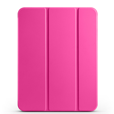 Apple iPad Air 10.9 2022 (10th Generation) Zore Smart Cover 1-1 Case with Pen Compartment Stand Koyu Pembe
