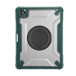 Apple iPad Air 10.9 2022 (5.Nesil) Wiwu Mecha Rotatable Stand Tablet Case Green