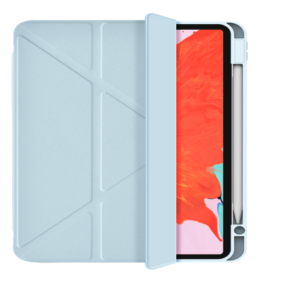 Apple iPad Air 10.9 2022 (5th Generation) Wiwu Magnetic Protective Tablet Case with 360° Rotatable Stand Light Blue