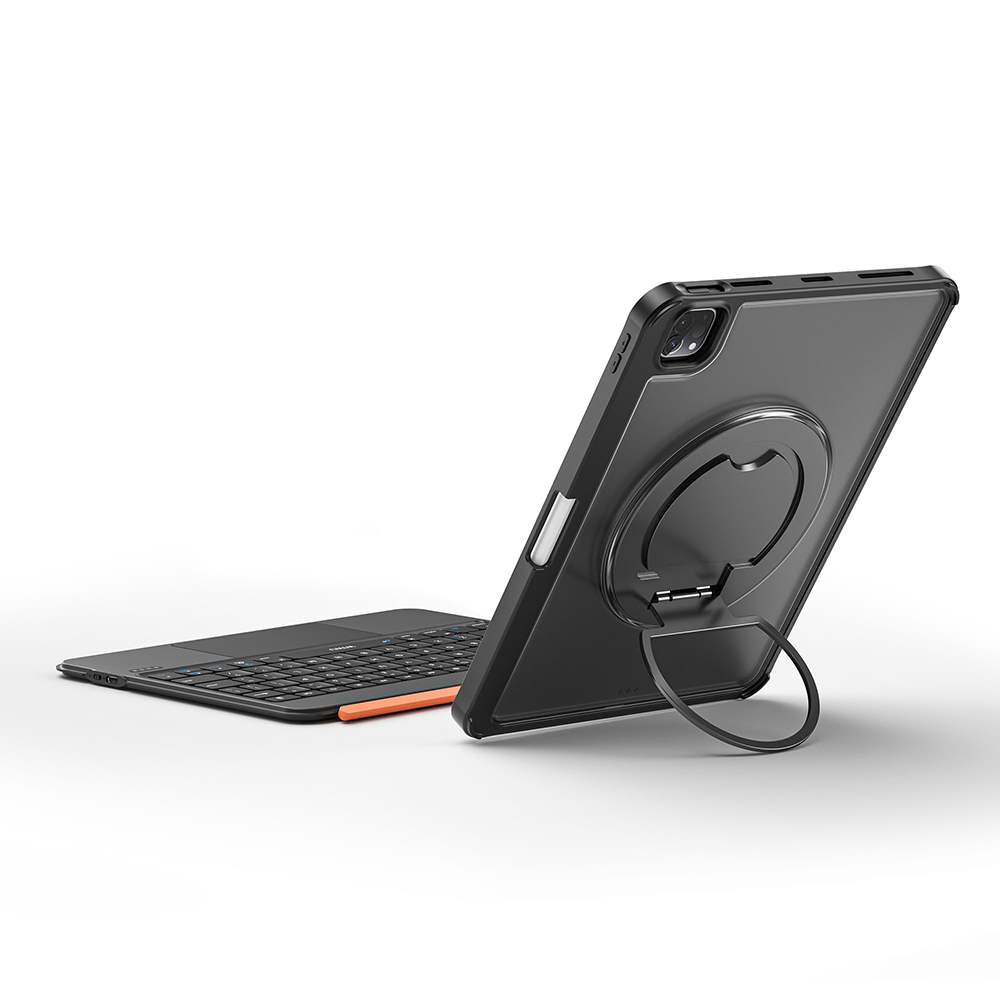 Apple iPad Air 10.9 2022 (5th Generation) Wiwu MK-007 Combo Pro Case with Pencil Holder and Keyboard Stand - 7