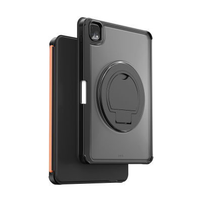 Apple iPad Air 10.9 2022 (5th Generation) Wiwu MK-007 Combo Pro Case with Pencil Holder and Keyboard Stand Black