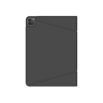 Apple iPad Air 11 2024 Amazingthing Matte Pro Mag Folio Katlanabilir Magnetik Standlı Kılıf Siyah