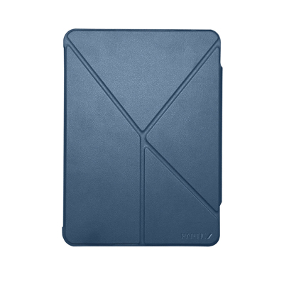 Apple iPad Air 11 2024 Raptic Clear Folio Transparent Cover with Airbag Foldable Stand Case Navy blue