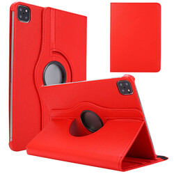 Apple iPad Air 11 2024 Zore Rotatable Stand Case Red