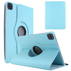 Apple iPad Air 11 2024 Zore Rotatable Stand Case Blue