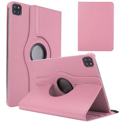 Apple iPad Air 11 2024 Zore Rotatable Stand Case Light Pink