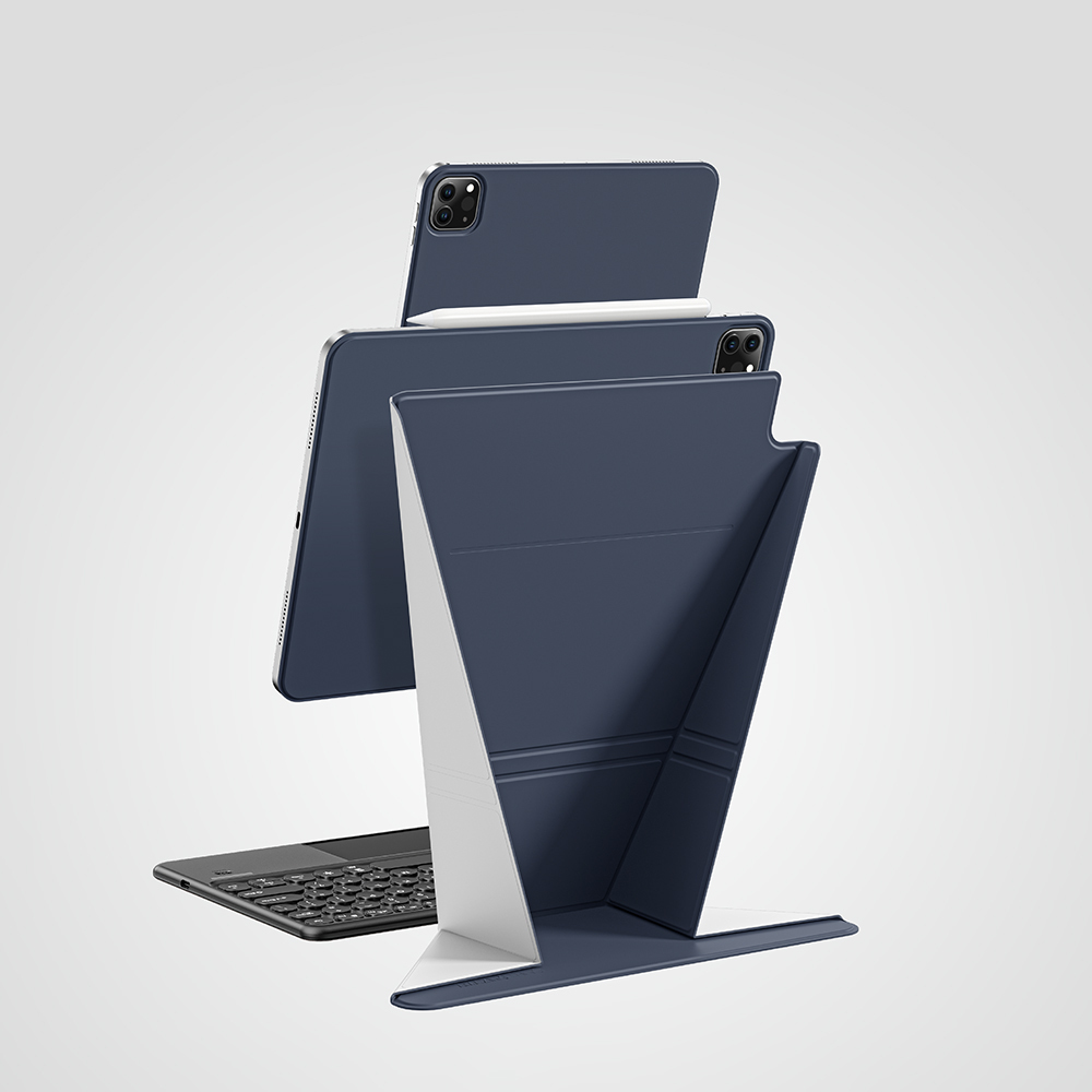 Apple iPad Air 11 2025 M3 Amazingthing Matte Pro Mag Folio Foldable Magnetic Stand Case - 30
