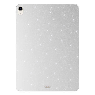 Apple iPad Air 11 2025 M3 Glitter Shiny Look Zore Tablet Cotton Case Silver