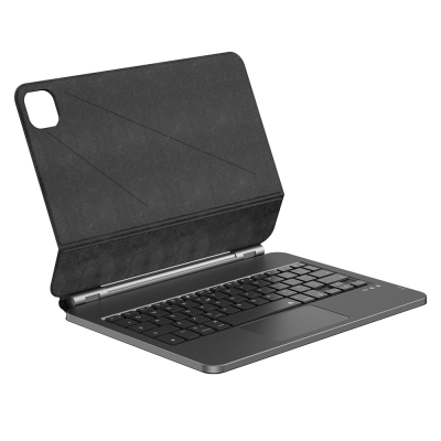Apple iPad Air 11 2025 M3 Wiwu MK-003 Gizli Kalem Bölmeli Klavyeli Standlı Kılıf Siyah
