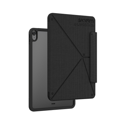 Apple iPad Air 11 2026 M4 Case Skinarma Textured Design Magnetic Trilon Case with Pen Holder and Stand Black