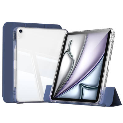 ​Apple iPad Air 13 2024 Case Magnetic Detachable Airbag Zore Sliding Tablet Case Navy blue