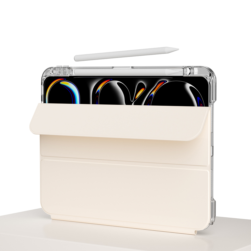 ​Apple iPad Air 13 2024 Kılıf Magnetik Ayrılabilen Airbagli Zore Sliding Tablet Kılıfı - 18