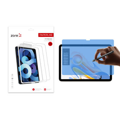 Apple iPad Air 13 2024 Zore Paper-Like Screen Protector Şeffaf