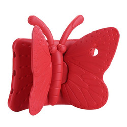 Apple iPad Mini 1 Zore Butterfly Stand Tablet Case Red