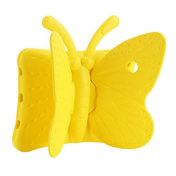 Apple iPad Mini 1 Zore Butterfly Stand Tablet Case Yellow
