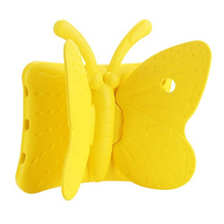 Apple iPad Mini 2-3 Zore Butterfly Stand Tablet Case Yellow