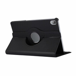 Lenovo P11 Pro Zore Dönebilen Standlı Kılıf Siyah