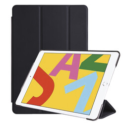 Apple iPad 10.2 (8.Nesil) Zore Smart Cover Standlı 1-1 Kılıf Siyah