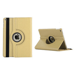 Apple iPad 10.2 (8.Generation) Zore Rotatable Stand Case Gold