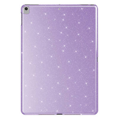 Apple iPad Pro 10.5 (7. Nesil) Simli Parlak Görünümlü Zore Tablet Koton Kılıf Lila
