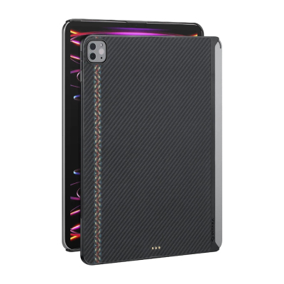 Apple iPad Pro 11 2020 (2nd Generation) Case Aramid Fiber Pitaka Ultra-Slim Classic Series Tablet Cover Black-Red