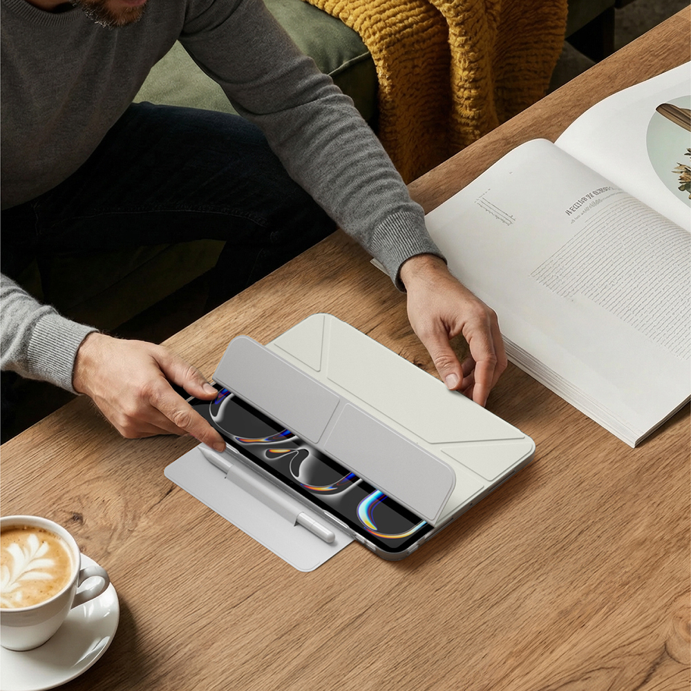 Apple iPad Pro 11 2024 Amazingthing Minimal Mag Foldable Stand Case with Stylus Holder - 22