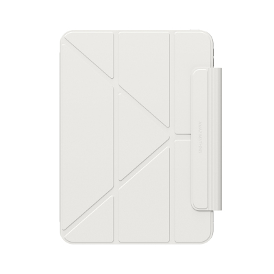 Apple iPad Pro 11 2024 Amazingthing Minimal Mag Katlanabilir Standlı Kalem Bölmeli Kılıf Starlight