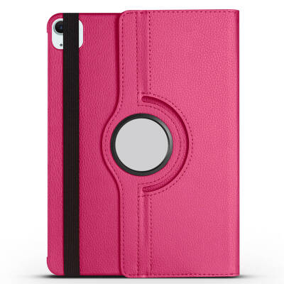 Apple iPad Pro 11 2024 Zore Rotatable Stand Case Dark Pink