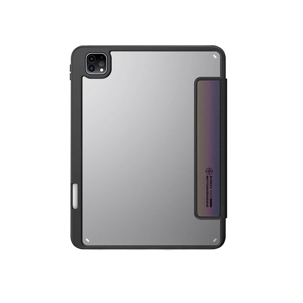 Apple iPad Pro 11 2025 M5 Case SkinArma Holographic Design Transparent Back Removable Magnetic Kira Kobai Case - 6