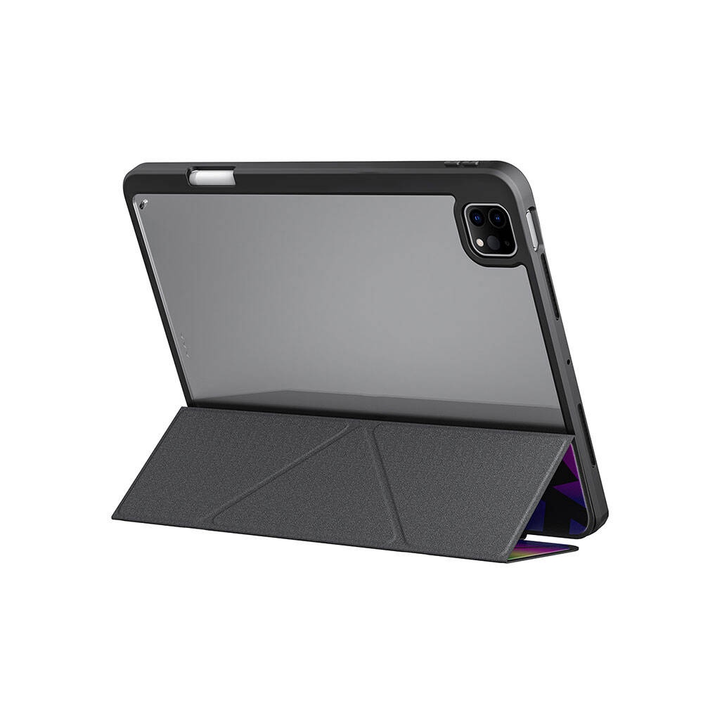 Apple iPad Pro 11 2025 M5 Case SkinArma Holographic Design Transparent Back Removable Magnetic Kira Kobai Case - 8