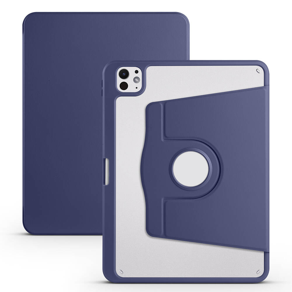 Apple iPad Pro 11 2025 M5 Case Zore Thermal Pen Compartment Rotating Stand Case - 4