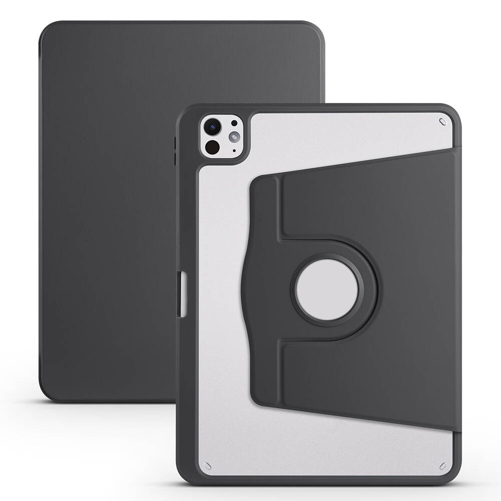 Apple iPad Pro 11 2025 M5 Case Zore Thermal Pen Compartment Rotating Stand Case - 1