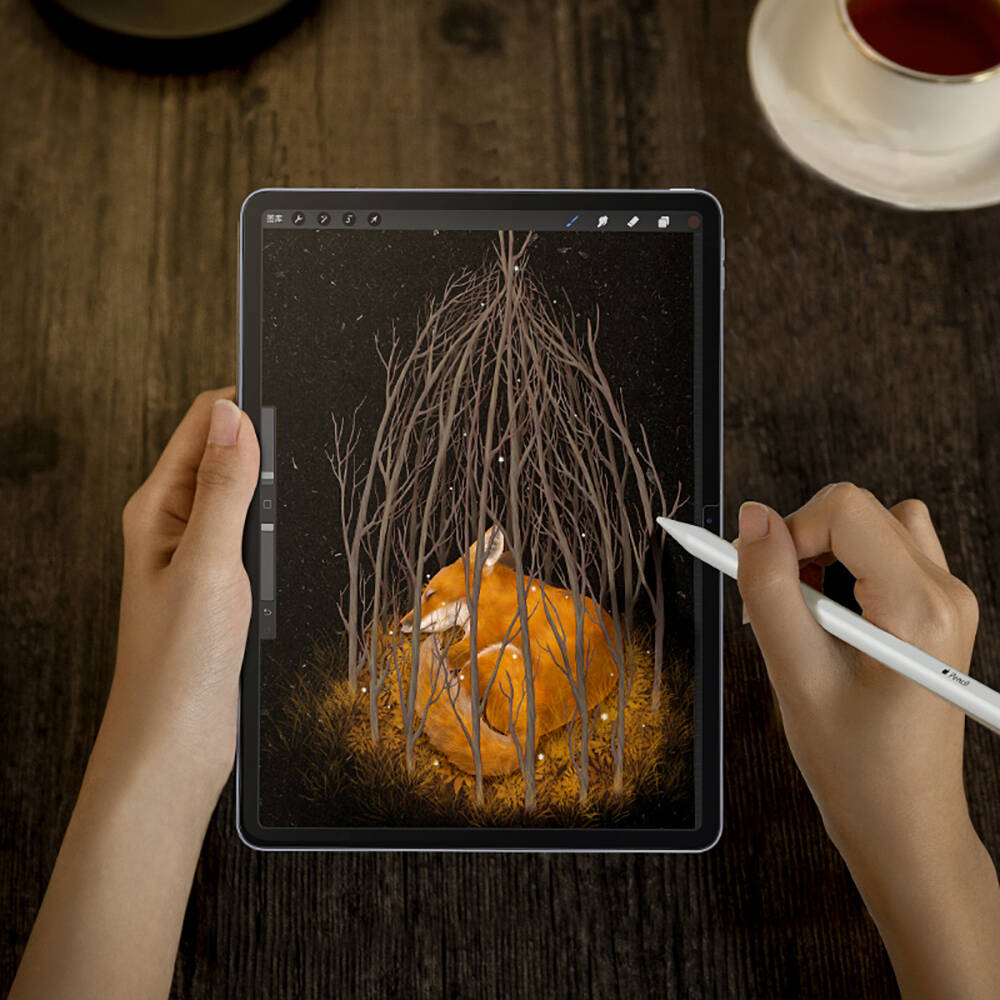 Apple iPad Pro 11 2025 M5 Kağıt Hisli Benks Mat Paper-Like Ekran Koruyucu - 6