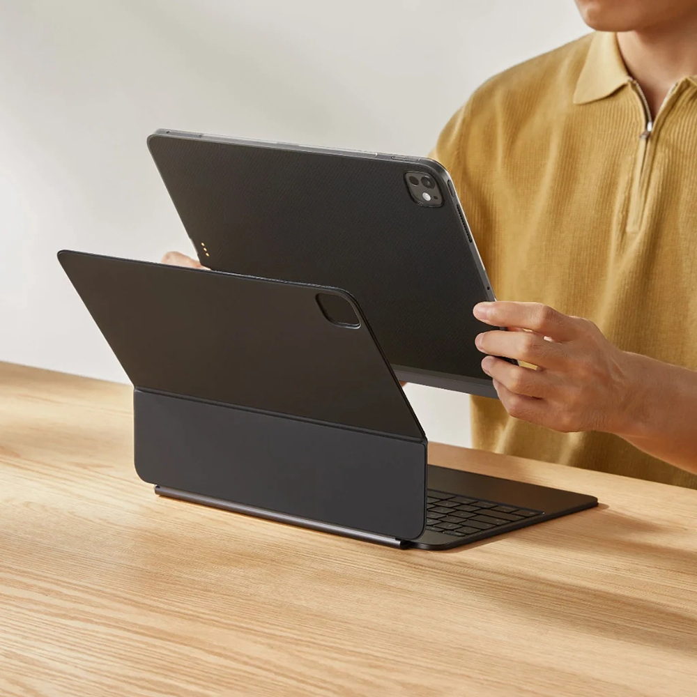 Apple iPad Pro 11 2025 M5 Kılıf Aramid Fiber Pitaka Ultra-Slim Classic Serisi Tablet Kapak - 8
