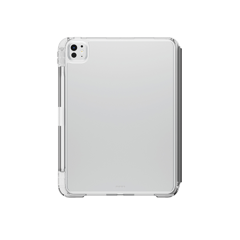 Apple iPad Pro 11 2025 M5 Kılıf Skinarma Kalemlikli Arkası Şeffaf Standlı Magnetik Zeta Kılıf - 3