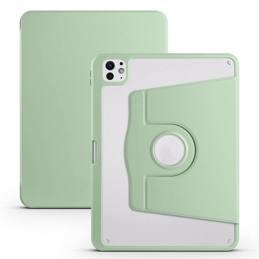 Apple iPad Pro 11 2025 M5 Kılıf Zore Termik Kalem Bölmeli Dönebilen Standlı Kılıf - 6