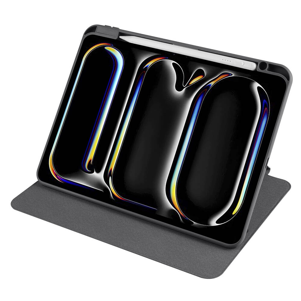Apple iPad Pro 11 2025 M5 Kılıf Zore Termik Kalem Bölmeli Dönebilen Standlı Kılıf - 17