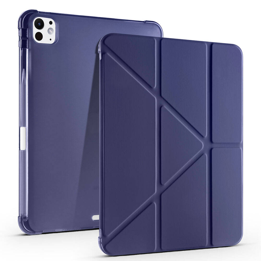 Apple iPad Pro 11 2025 M5 Kılıf Zore Tri Folding Kalem Bölmeli Standlı Kılıf - 10