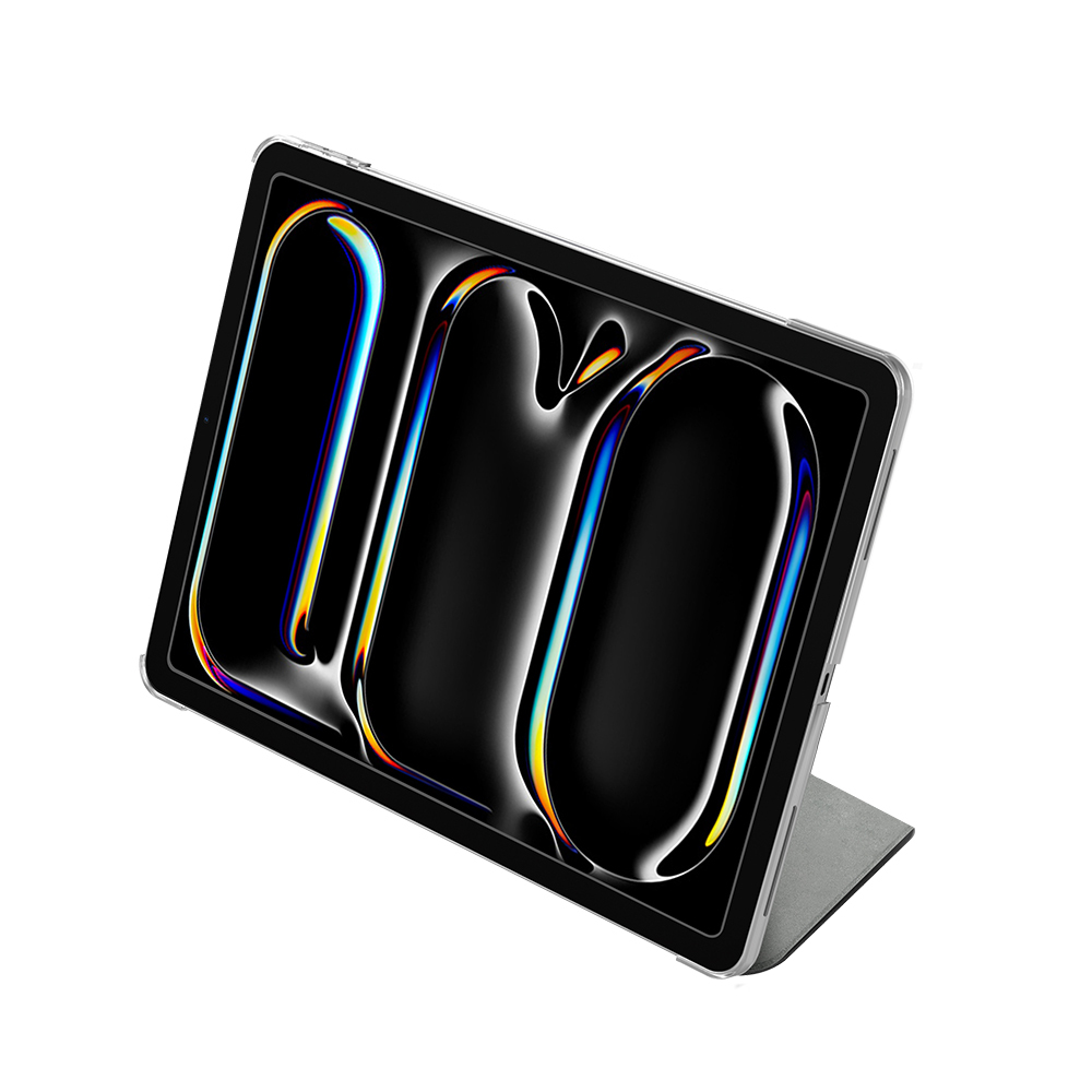 Apple iPad Pro 11 2025 M5 Raptic Clear Folio Airbag Transparent Cover Foldable Stand Case - 14
