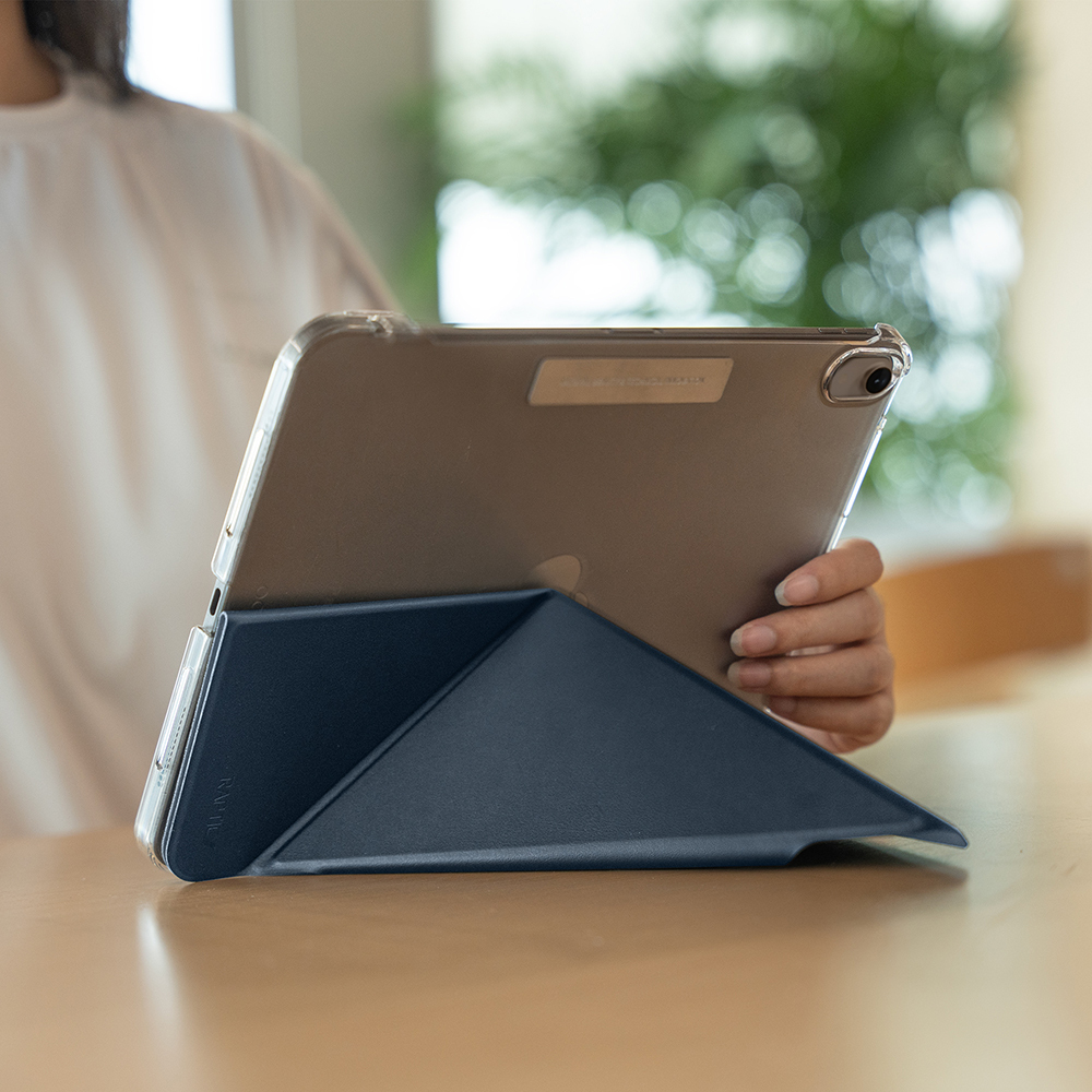 Apple iPad Pro 11 2025 M5 Raptic Clear Folio Airbag Transparent Cover Foldable Stand Case - 17