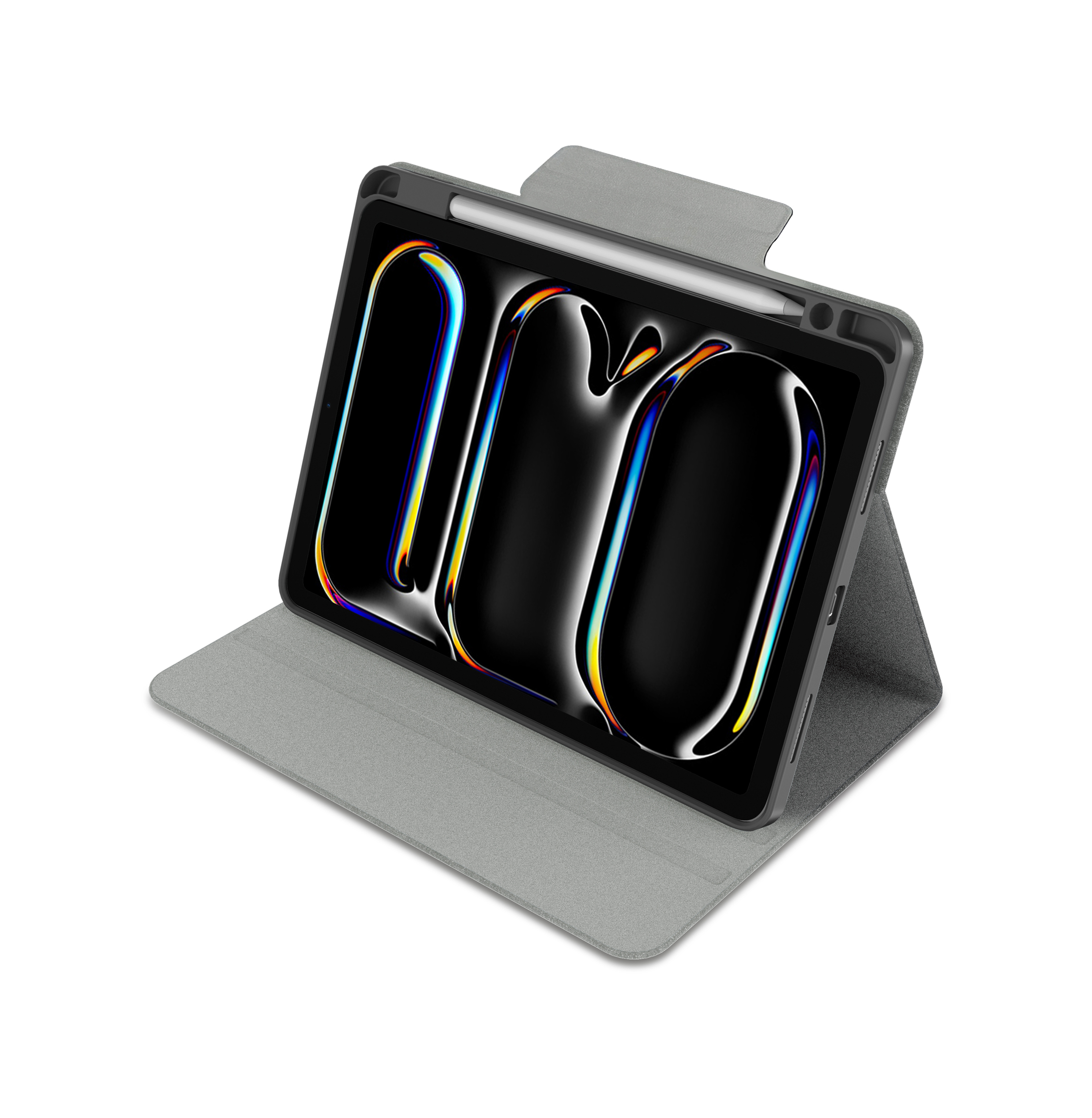 Apple iPad Pro 11 2025 M5 Raptic Spin Detachable Folio PU Ayrılabilir Kalem Bölmeli Standlı Kılıf - 4