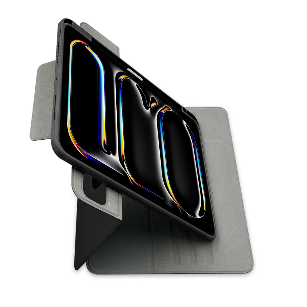 Apple iPad Pro 11 2025 M5 Raptic Spin Detachable Folio PU Ayrılabilir Kalem Bölmeli Standlı Kılıf - 13